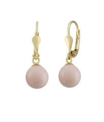 Perle Gold Ohrringe Zertifiziertes 14K (585) Gold EIN055-Perfektes Geschenk