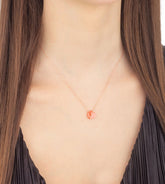 Ermus Gold – 925 Sterling Silber Zirkon Herz Stein Halskette, Handgefertigter Schmuck - Ermus Gold