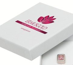 Ermus Gold – 925 Sterlingsilber Rubin Kleeblatt Ohrringe, Rose Vergoldet, Handgemachter Schmuck - Ermus Gold