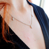 Ermus Gold – Diamant Gold Baguette Halskette 14K 585 Gelbgold – Perfektes Geschenk für Ihre Lieben - Ermus Gold