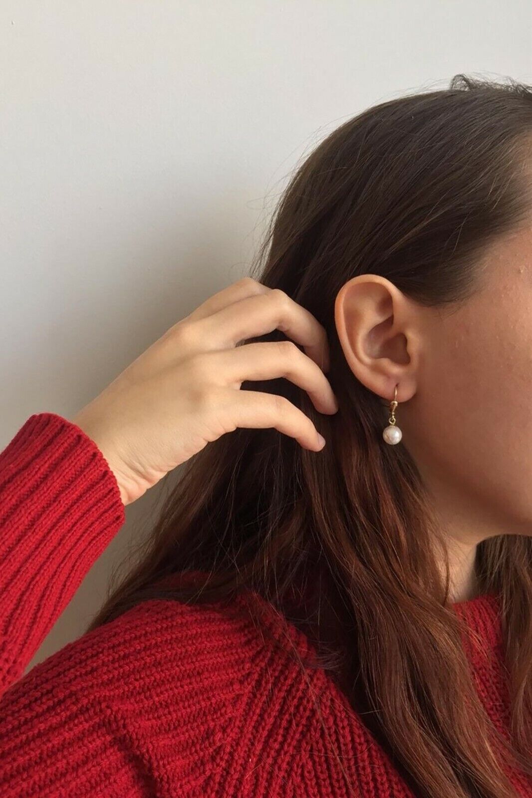 Ermus Gold – Perlen Ohrringe aus 14K 585 Gelbgold – Süßwasserperle Schmuck - Ermus Gold