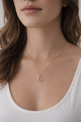 Halskette Gold Necklace Herz KLF0128-Zertifiziertes 14-K 585 Gold-Geschenk