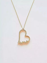 Halskette Gold Necklace Herz KLF0128-Zertifiziertes 14-K 585 Gold-Geschenk