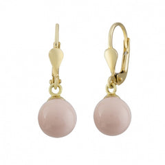 Perle Gold Ohrringe Zertifiziertes 14K (585) Gold EIN055-Perfektes Geschenk