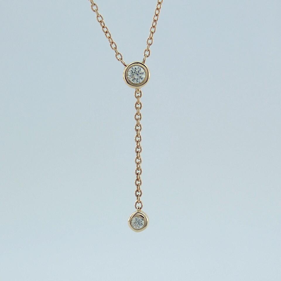 Ermus Gold - Diamanthalskette Gold 585, Baguette-Schliff, Elegantes Design, Perfektes Geschenk - Ermus Gold