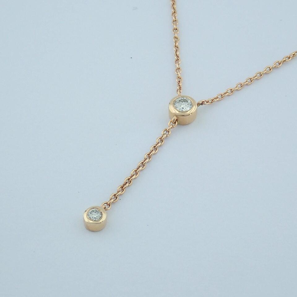 Ermus Gold - Diamanthalskette Gold 585, Baguette-Schliff, Elegantes Design, Perfektes Geschenk - Ermus Gold