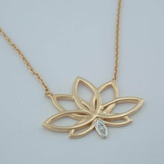 Ermus Gold – Elegante Diamant Gold Halskette KLO7176 – 14K Gelbgold mit Echtheitszertifikat - Ermus Gold