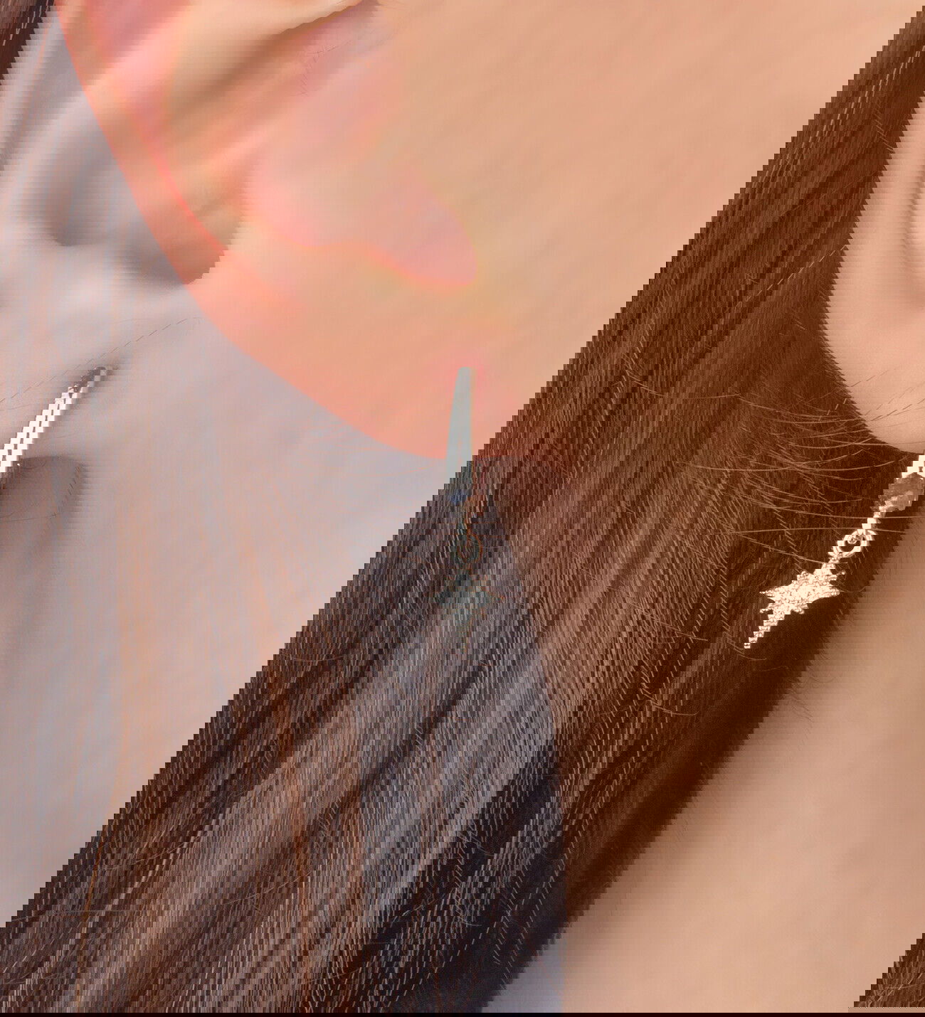 Ermus Gold – Pole Star Ohrringe aus 925 Sterlingsilber, Handgefertigter Schmuck - Ermus Gold