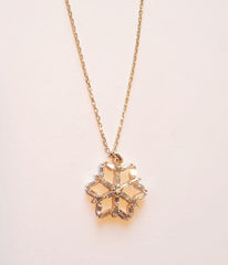 Ermus Gold – Rubin Stein Narzisse Blumen Ohrringe aus 925 Sterling Silber - Ermus Gold
