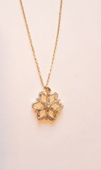 Ermus Gold – Rubin Stein Narzisse Blumen Ohrringe aus 925 Sterling Silber - Ermus Gold