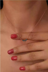 Halskette Damen 925 Sterlingsilber Ermusgold Onyx Mini Libelle HalsketteER0444